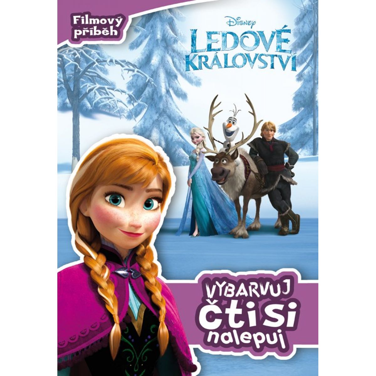 Ledové království Filmový příběh Vybarvuj, čti si, nalepuj! - Walt Disney