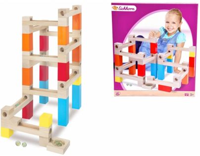 Bigjigs Toys Drevená guličková dráha