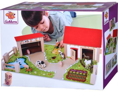 Eichhorn Farma drevená s príslušenstvom