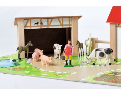 Eichhorn Farma drevená s príslušenstvom