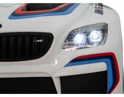 Elektrické auto BMW M6 GT3 bílé