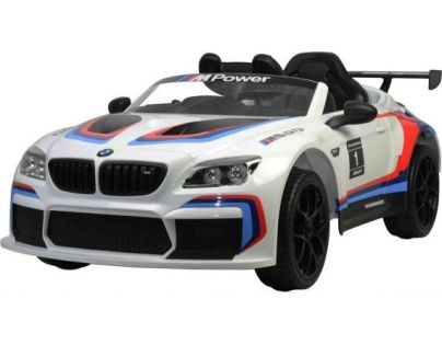 Elektrické auto BMW M6 GT3 bílé