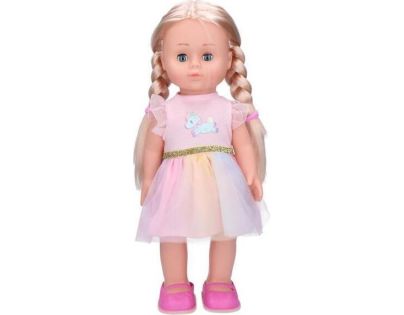 Eliška chodiace bábika 41 cm ružové šaty CZ - Poškodený obal