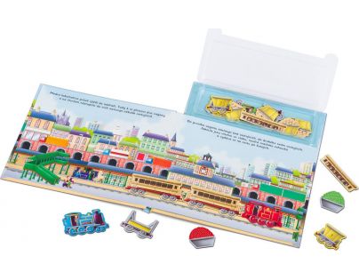 Ella&Max vláčiky Knižka s magnetkami