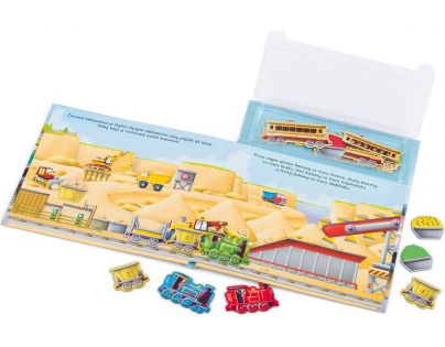 Ella&Max vláčiky Knižka s magnetkami