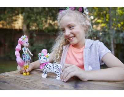 Enchantimals bábika s veľkým zvieratkom Tadley Tiger a Kitty