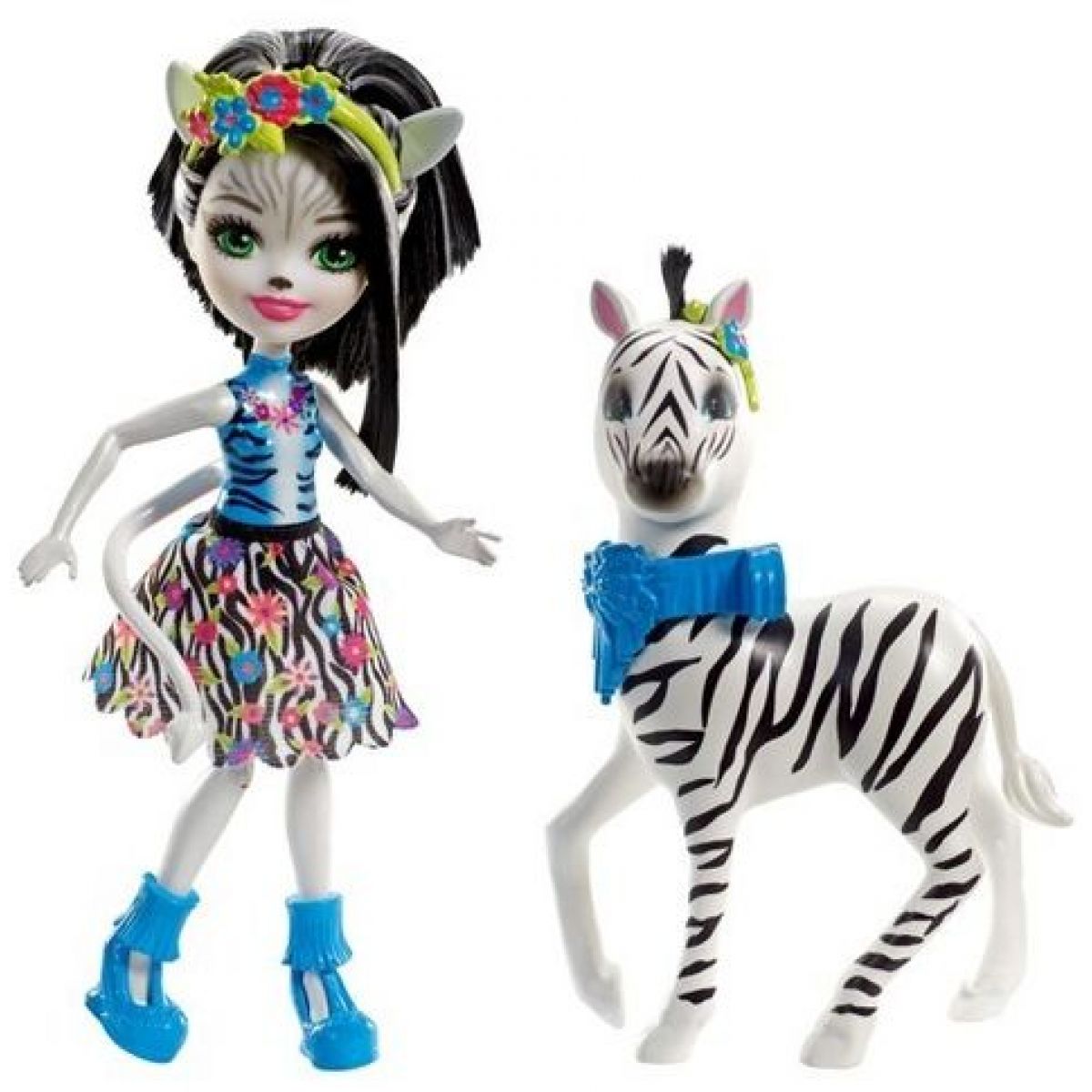 Enchantimals bábika s veľkým zvieratkom Zebra
