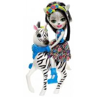 Enchantimals bábika s veľkým zvieratkom Zebra 2