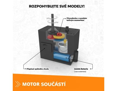 Engino Creative Builder 50 modelov s motorčekom