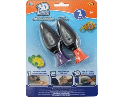 EP Line 3D Magic náhradní náplň 2ks fialová   oranžová