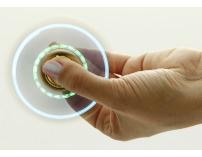 Ep Line Spinner Finger Neon se světlem Tyrkysovo červený