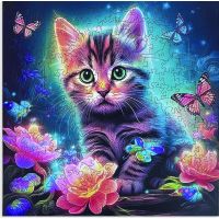 Epee Wooden puzzle Cute Kitten A4