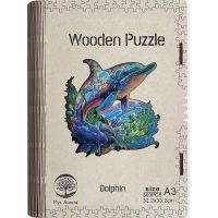 Epee Wooden puzzle Dolphin A3 2