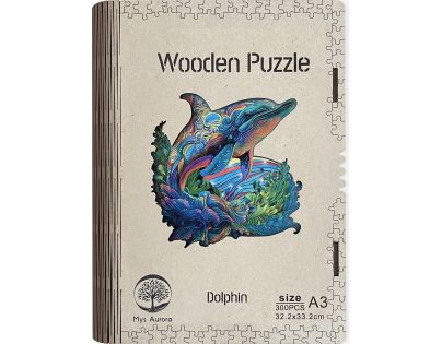 Epee Wooden puzzle Dolphin A3