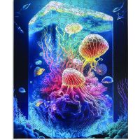 Epee Wooden puzzle Jellyfish World A3