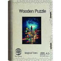 Epee Wooden puzzle Magical Town A3 2