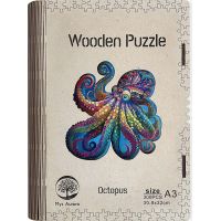 Epee Wooden puzzle Octopus A3 2