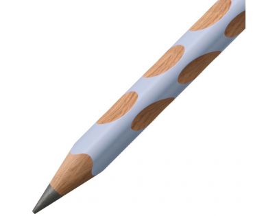 Ergonomická grafitová ceruzka pre pravákov STABILO EASYgraph pastelová modrá 2 ks HB