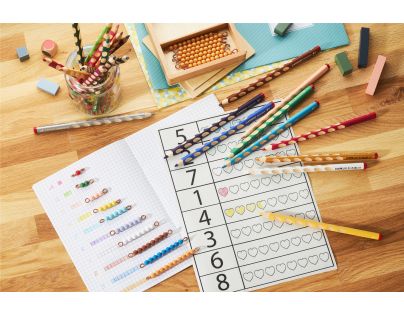 Ergonomické pastelky pre ľavákov - STABILO EASYcolors súprava 12 ks s strúhadlom