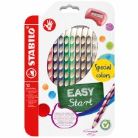Ergonomické pastelky pre pravákov - STABILO EASYcolors súprava 12 ks s strúhadlom