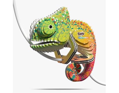 EUGY Chameleón 3D kartónová skladačka