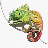 EUGY Chameleón 3D kartónová skladačka
