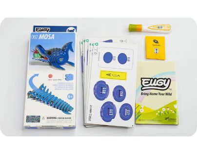 EUGY Mosasaurus 3D kartónová skladačka