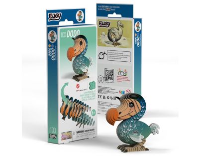 EUGY Vták Dodo 3D kartónová skladačka