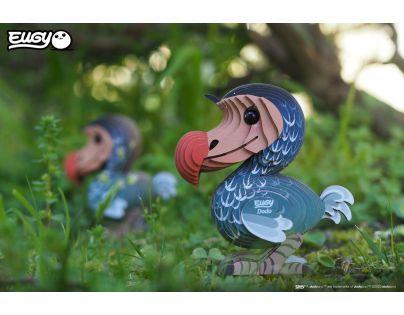EUGY Vták Dodo 3D kartónová skladačka
