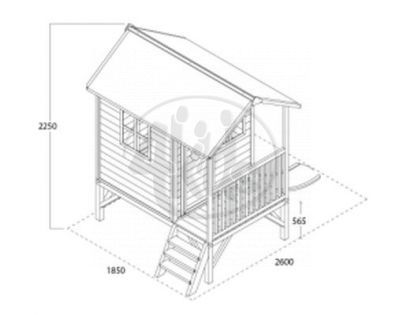 EXIT Dřevěný domeček Loft 300
