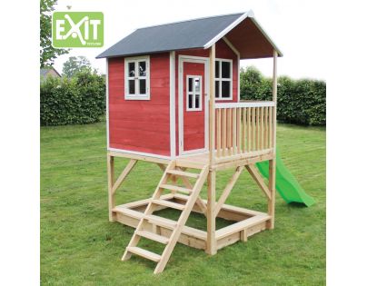 Exit Dřevěný domeček Loft 500 červený