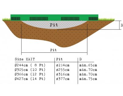 Exit Trampolína Twist Ground 366 cm