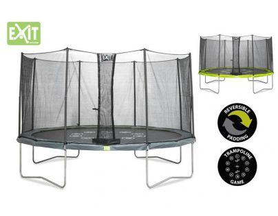 Exit Trampolína Twist se sítí 427 cm Green Grey