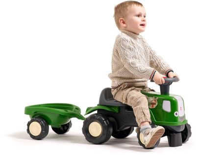 Falk Odstrkovadlo - traktor Birdy farm s prívesom zelený
