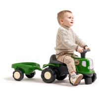 Falk Odstrkovadlo - traktor Birdy farm s prívesom zelený 2