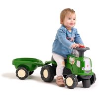 Falk Odstrkovadlo - traktor Birdy farm s prívesom zelený 3