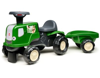 Falk Odstrkovadlo - traktor Birdy farm s prívesom zelený