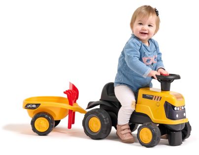 Falk Odstrkovadlo - traktor JCB s prívesom a príslušenstvom