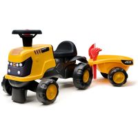 Falk Odstrkovadlo - traktor JCB s prívesom a príslušenstvom