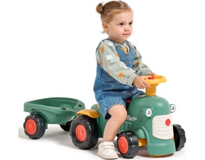 Falk Odstrkovadlo Traktor Maurice zelený s valníkem