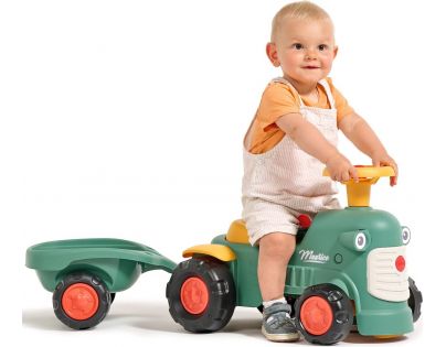Falk Odstrkovadlo Traktor Maurice zelený s valníkem