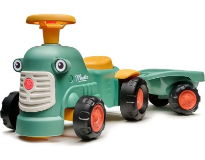 Falk Odstrkovadlo Traktor Maurice zelený s valníkem