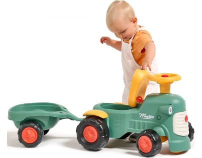 Falk Odstrkovadlo Traktor Maurice zelený s valníkem