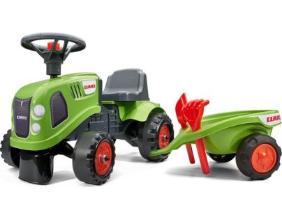 Falk Odstrkovadlo traktor Claas zelené s volantem a valníkem - Poškodený obal