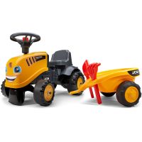 Falk Odstrkovadlo traktor JCB žlté s volantom a valníkom - Poškodený obal