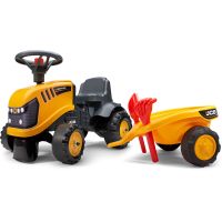 Falk Odstrkovadlo traktor JCB žlté s volantom a valníkom - Poškodený obal 2