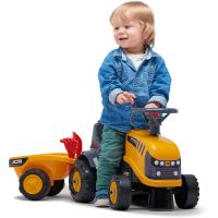 Falk Odstrkovadlo traktor JCB žlté s volantom a valníkom - Poškodený obal 3
