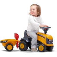 Falk Odstrkovadlo traktor JCB žlté s volantom a valníkom - Poškodený obal 6