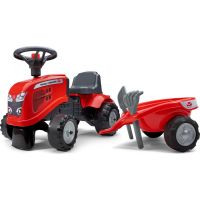 Falk Odstrkovadlo traktor Massey Ferguson červené, volant a valník Falk Odstrkovadlo traktor Massey Ferguson červené, volant a valník