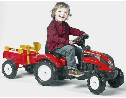 Alltoys Falk Traktor Ranch Trac vlek lopatka hrabičky